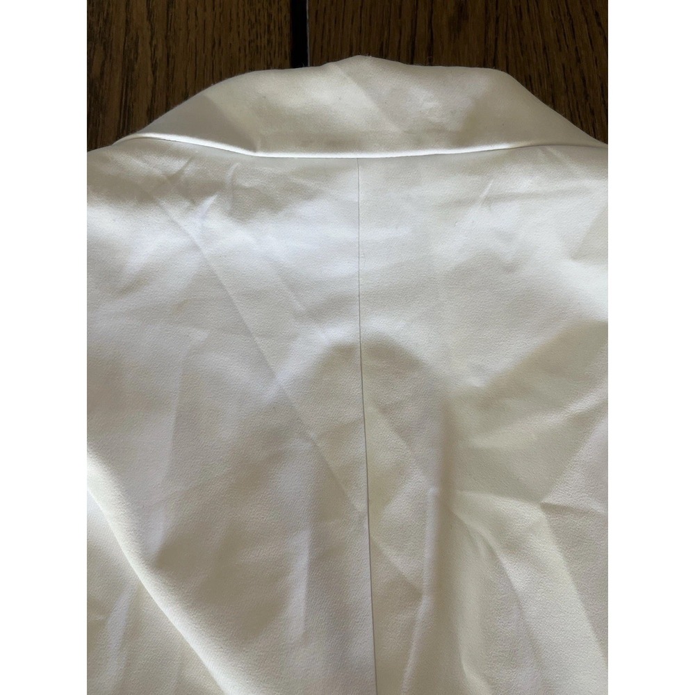 ECRU Women's White Blazer Sz M/L Jacket Long Sleeve Lined - Picture 9 of 10
